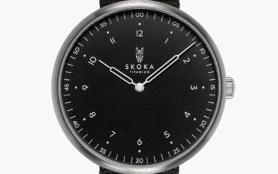 skoka-black-brushed-titanium-watches-1-no-date SKOKA Ti-01 Grade 5 titanium watch with black dial and brushed case